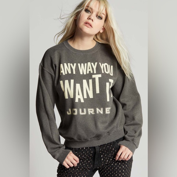 Recycled Karma Tops - Journey Any Way You Want It Sweatshirt Recycled Karma